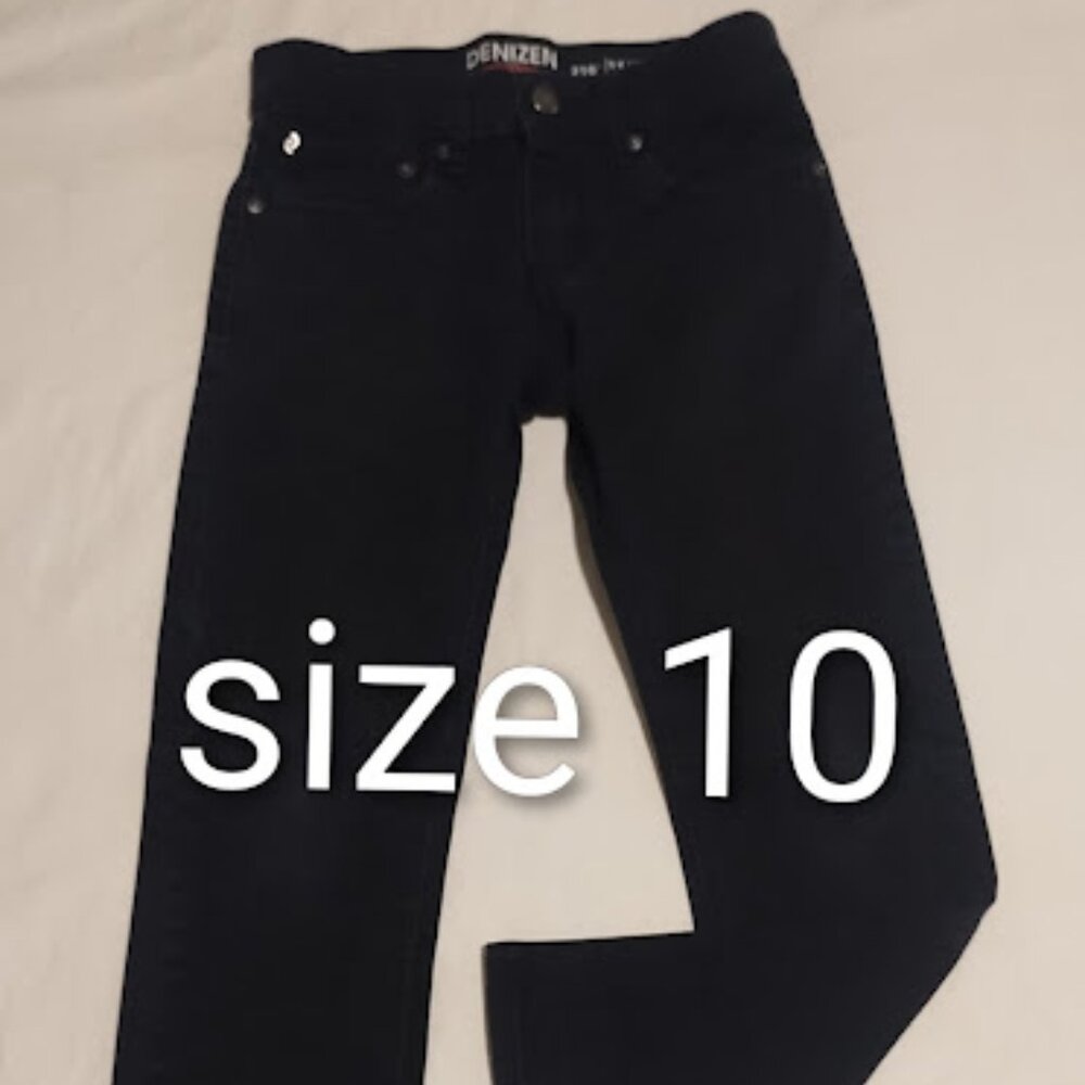 EUC Levis 216 Denizen Jeans Size 10 Skinny Fit Black Belt Waist